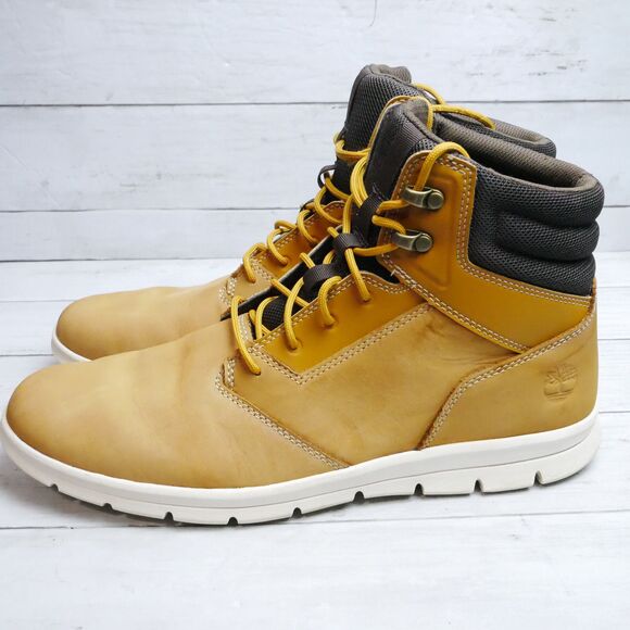 Timberland Men's Size 11.5 Graydon Mid Lace Up Wheat Sneaker Boot A10EA -READ- - Picture 14 of 14